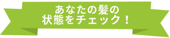 あなたの髪の状態をチェック!